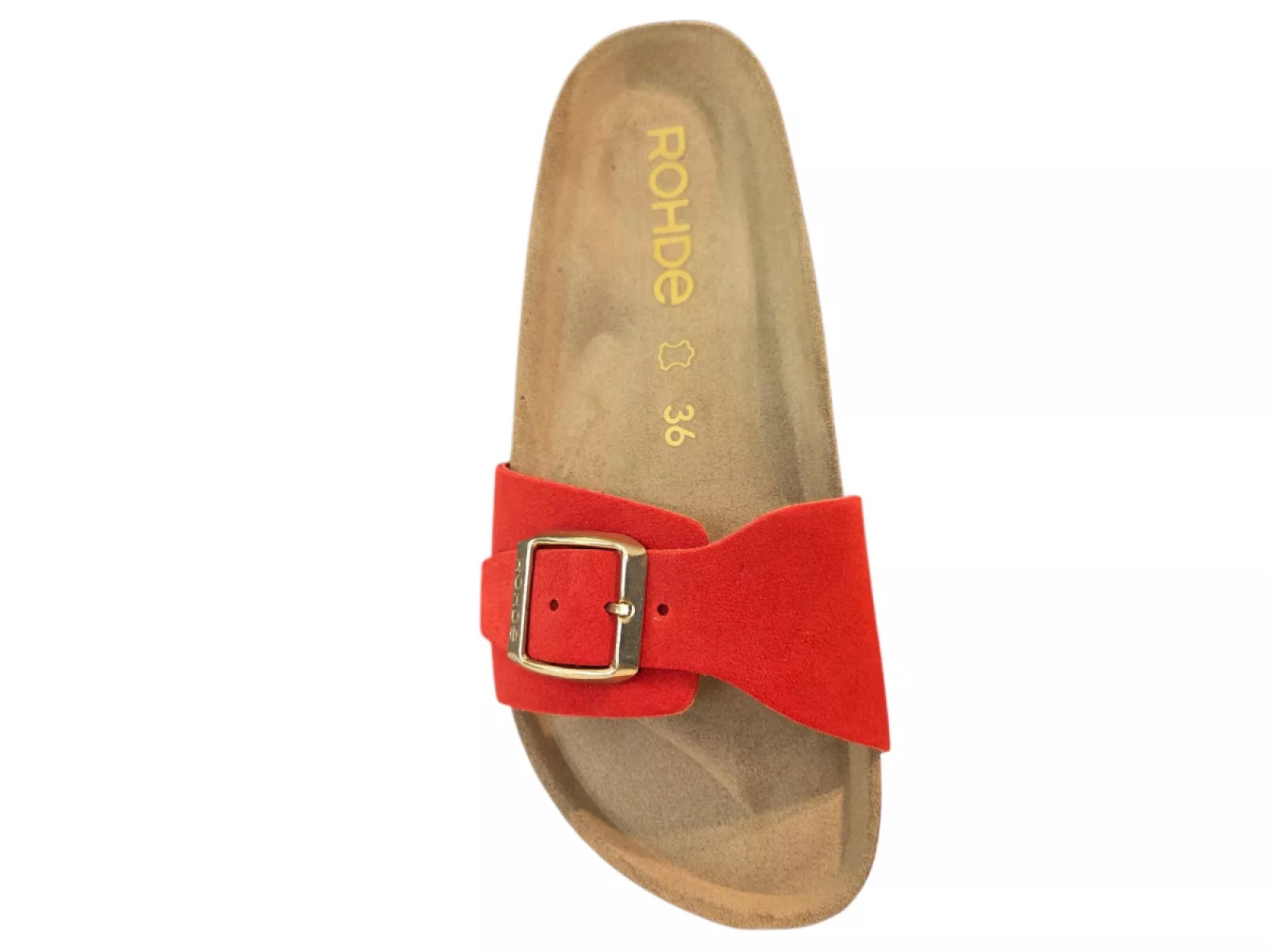 Rohde Rohde 5589 40 Slippers Rood Nubuck Dames