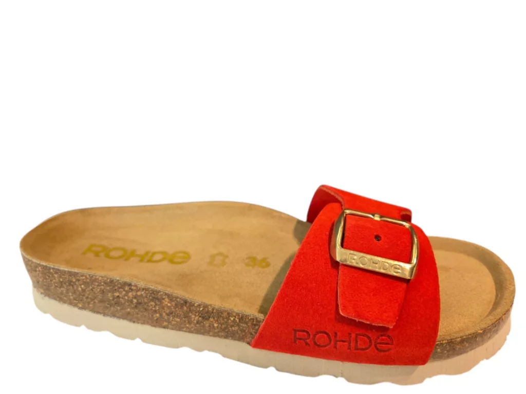 Rohde Rohde 5589 40 Slippers Rood Nubuck Dames