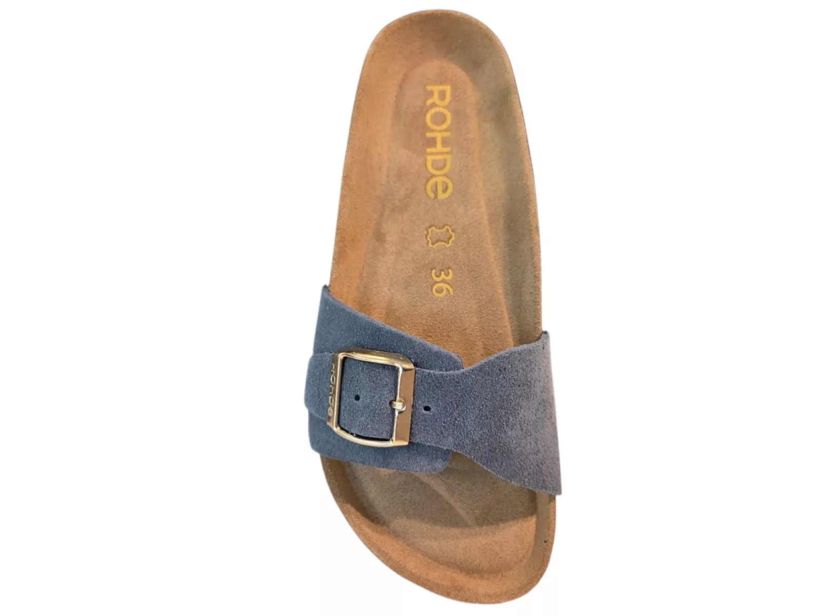 Rohde Rohde 5589 55 Slippers Blauw Suede Dames