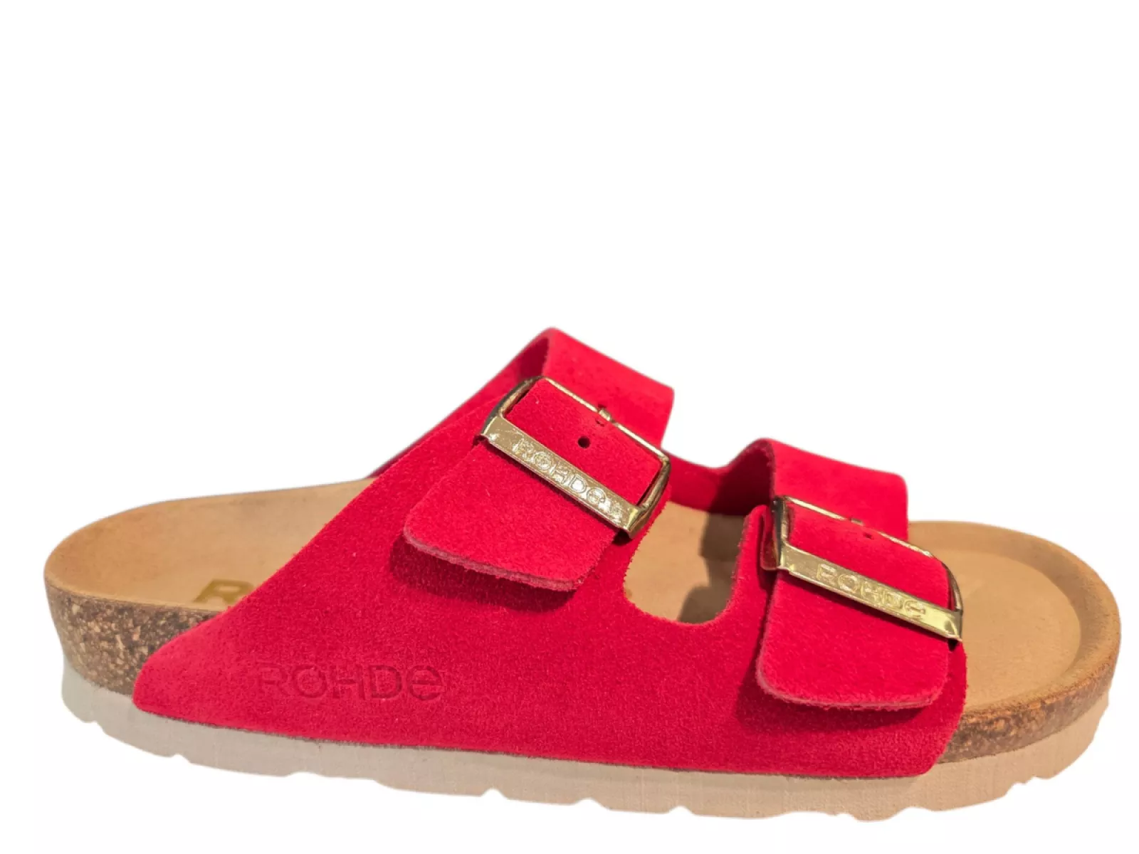 Rohde Rohde 5590 43 Slippers Rood Suede Dames