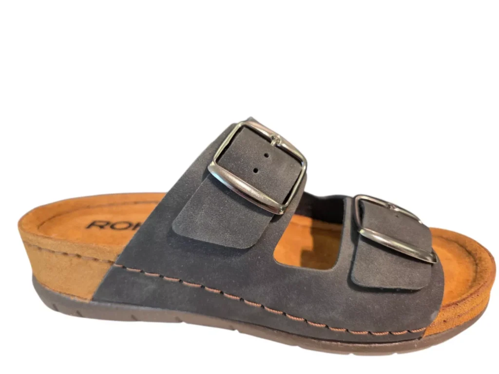 Rohde Rohde 5856 90 Slippers Zwart Nubuck Dames