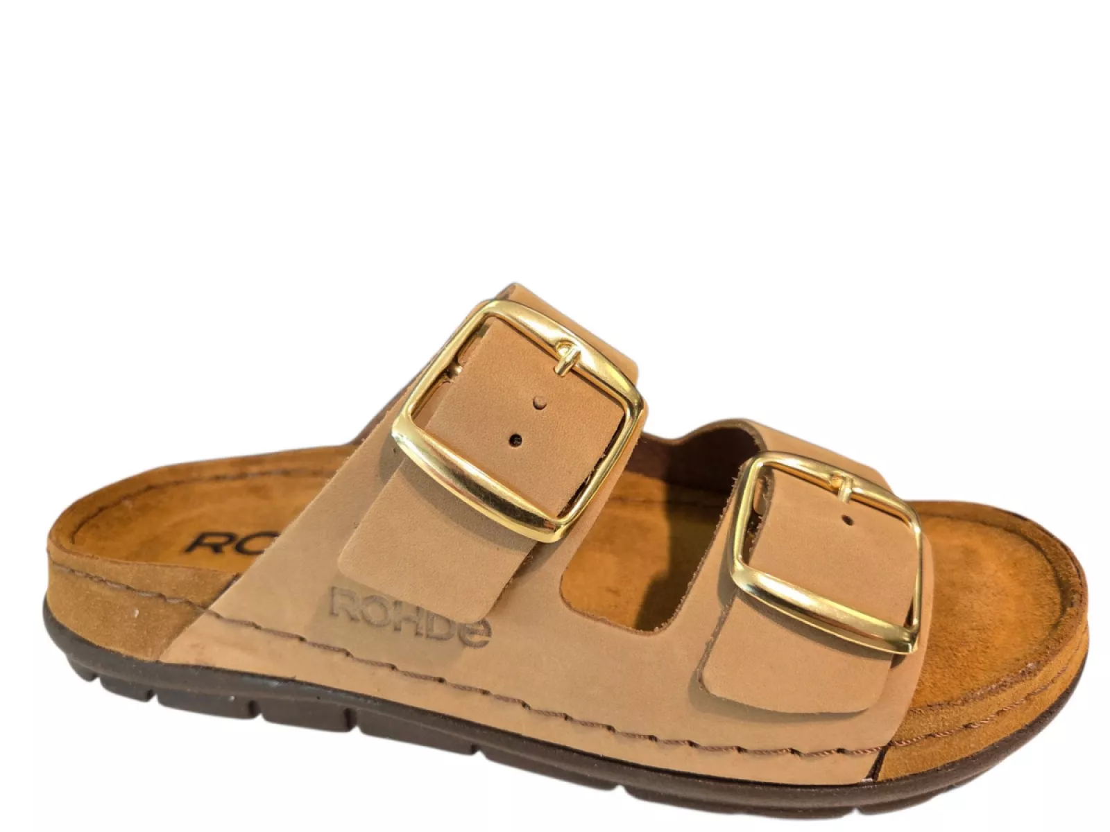 Rohde Rohde 5865 14 Slippers Beige Leer Dames