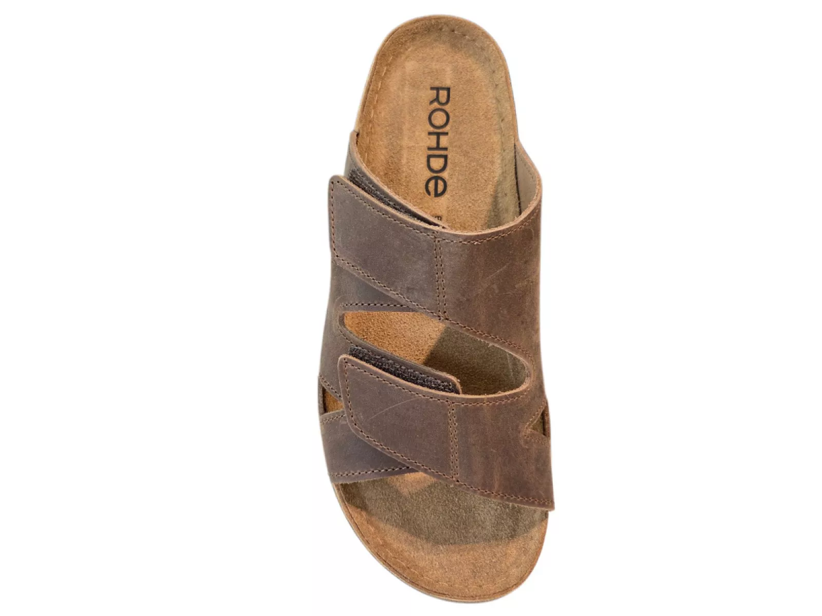 Rohde Rohde 5914 72 Slippers Bruin Leer Heren