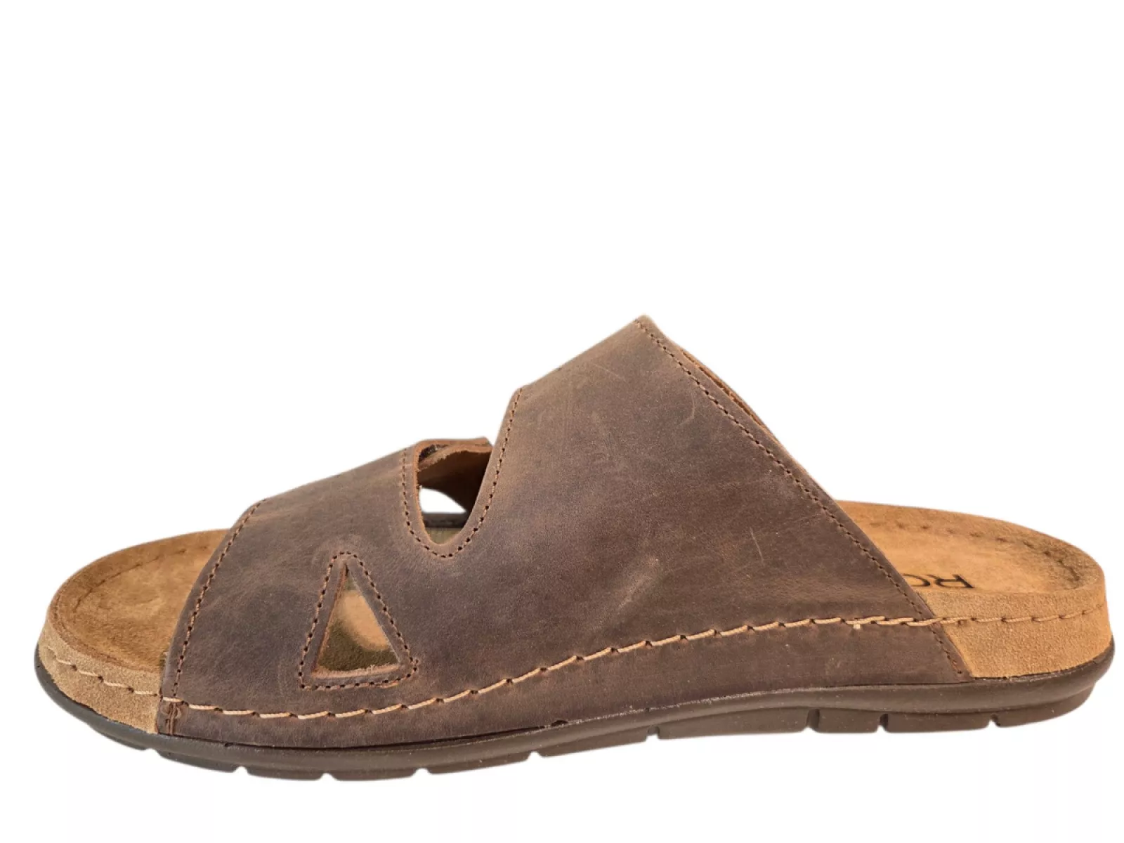 Rohde Rohde 5914 72 Slippers Bruin Leer Heren