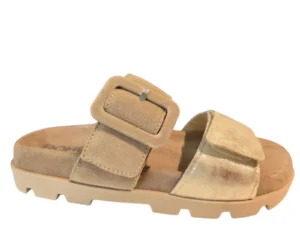 Rohde Rohde 6313 29 Slippers Beige en Goud Leer en Suede Dames