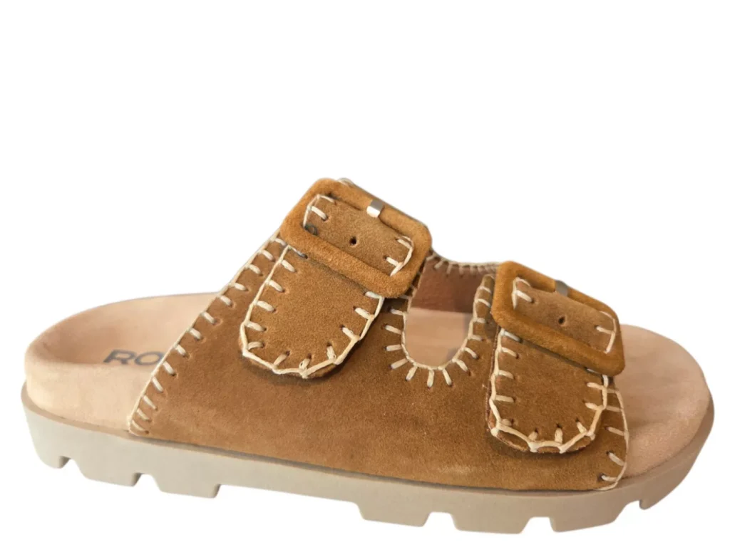 Rohde Rohde 6316 76 Slippers Cognac Suede Dames