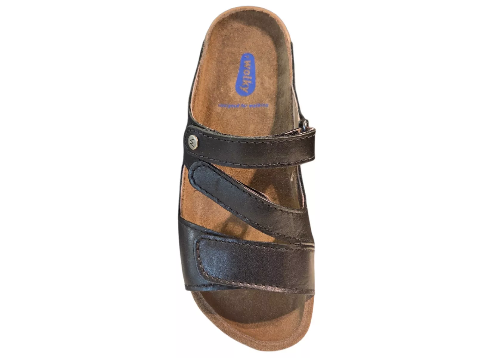 Wolky Wolky 0053650 000 Jasper Slippers Zwart Leer Dames