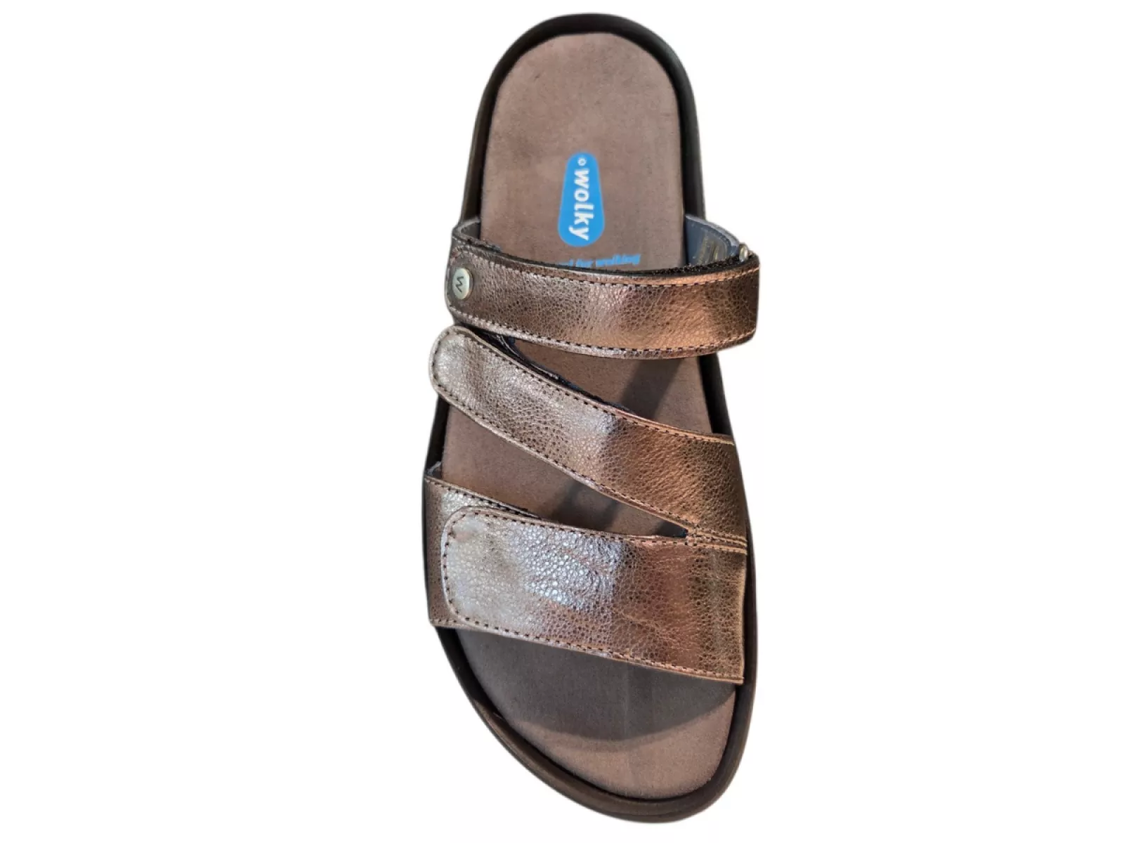 Wolky Wolky 0088523 203 Sense Slippers Brons Leer Dames