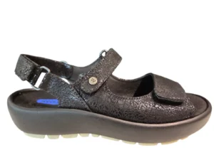 Wolky Wolky 0333340 000 Brasillia Sandalen Zwart Leer Dames