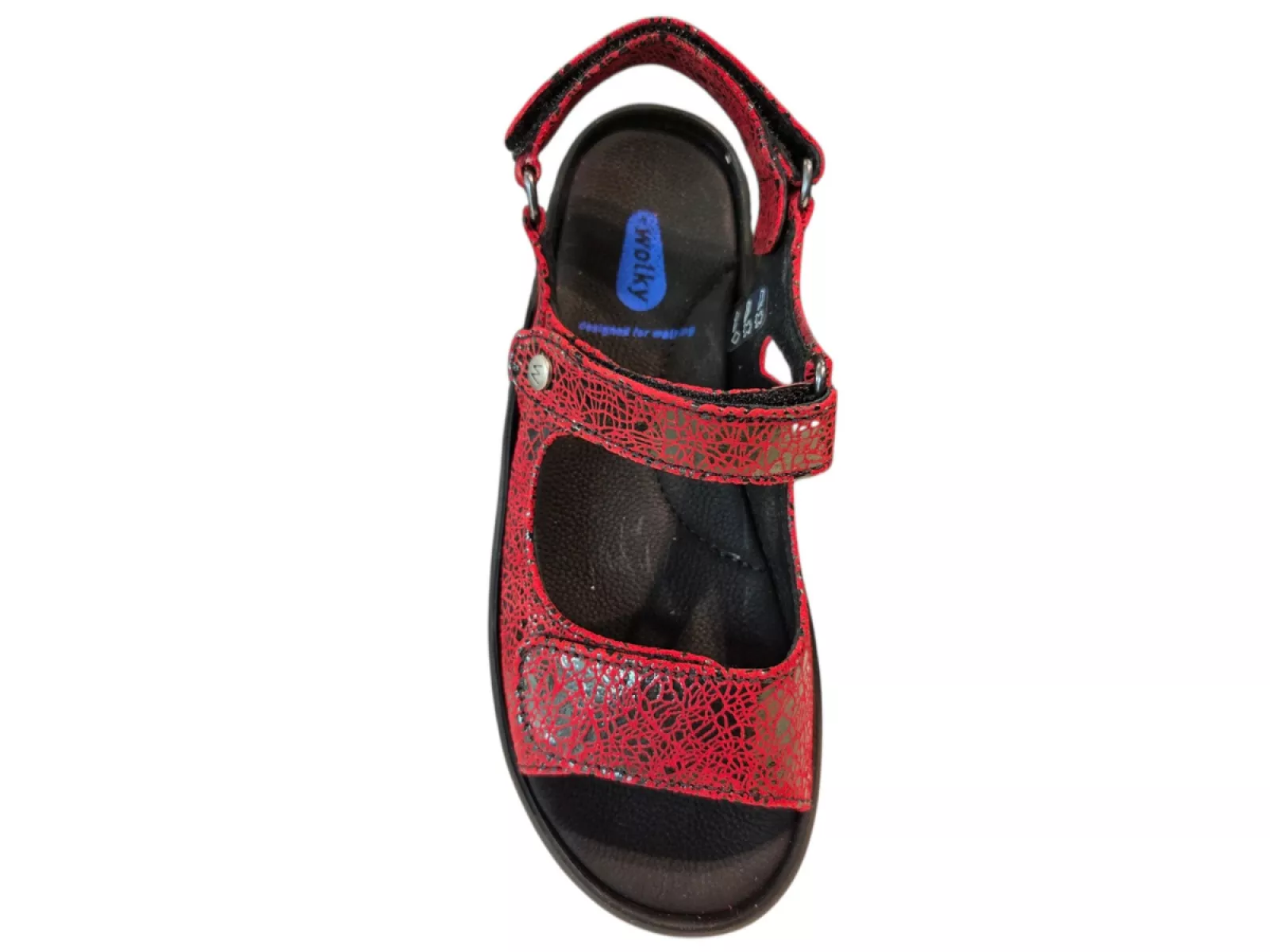 Wolky Wolky 0333340 500 Brasillia Sandalen Rood Leer Dames