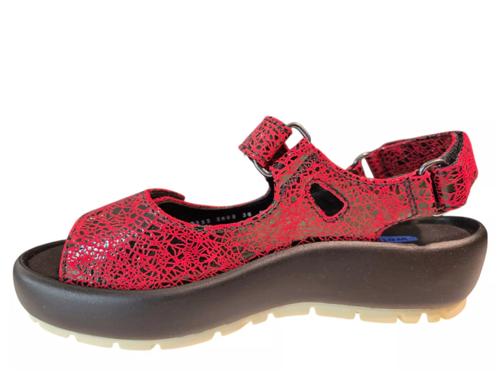 Wolky Wolky 0333340 500 Brasillia Sandalen Rood Leer Dames