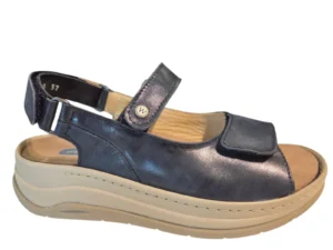 Wolky Wolky 0335036 820 Sandalen Blauw Metallic Leer Dames