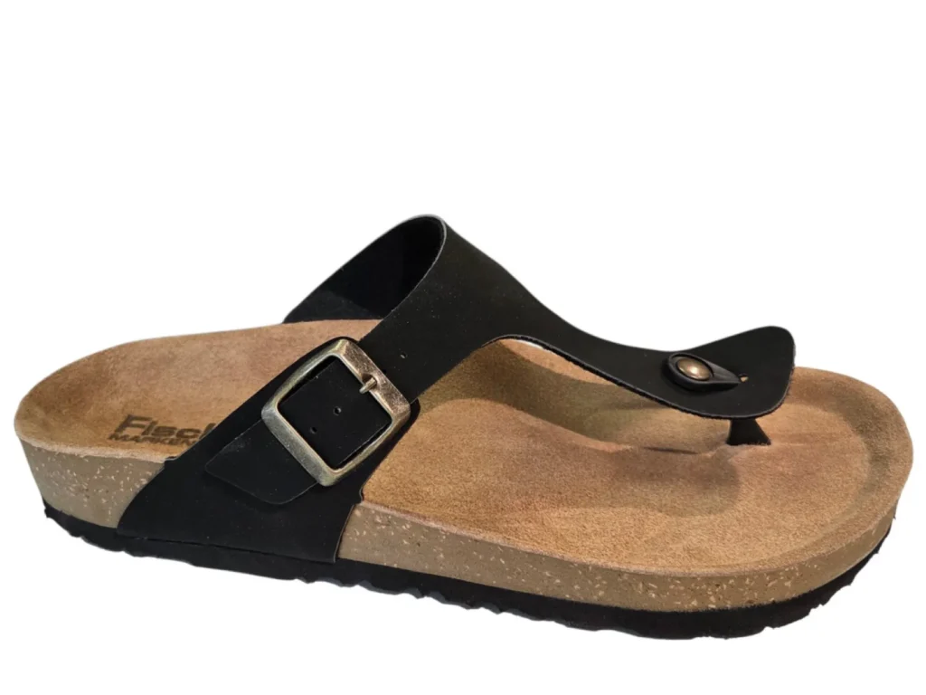 Fischer Fischer 569507 222 Teenslippers Zwart Leer Heren