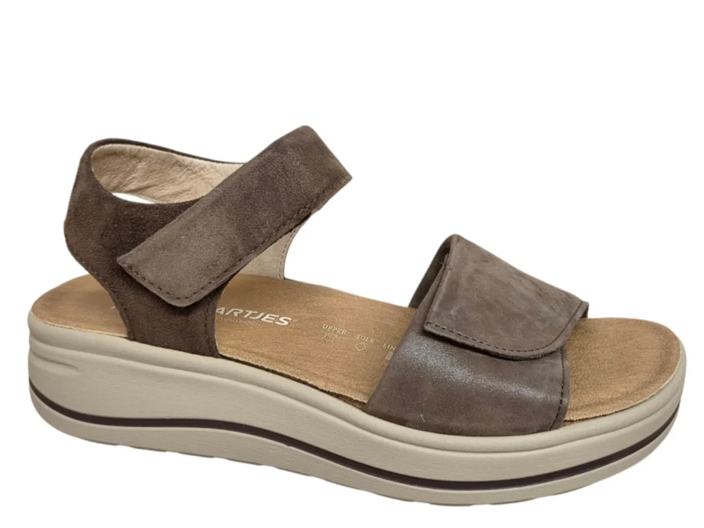 Hartjes Hartjes 132.2002/43 77.77 Sandalen Bruin Leer Dames Breedtemaat H