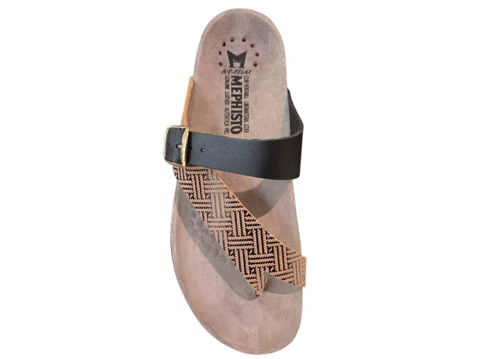 Mephisto Mephisto Helen Mix Helios Black Teenslippers Zwart Goud Leer Dames