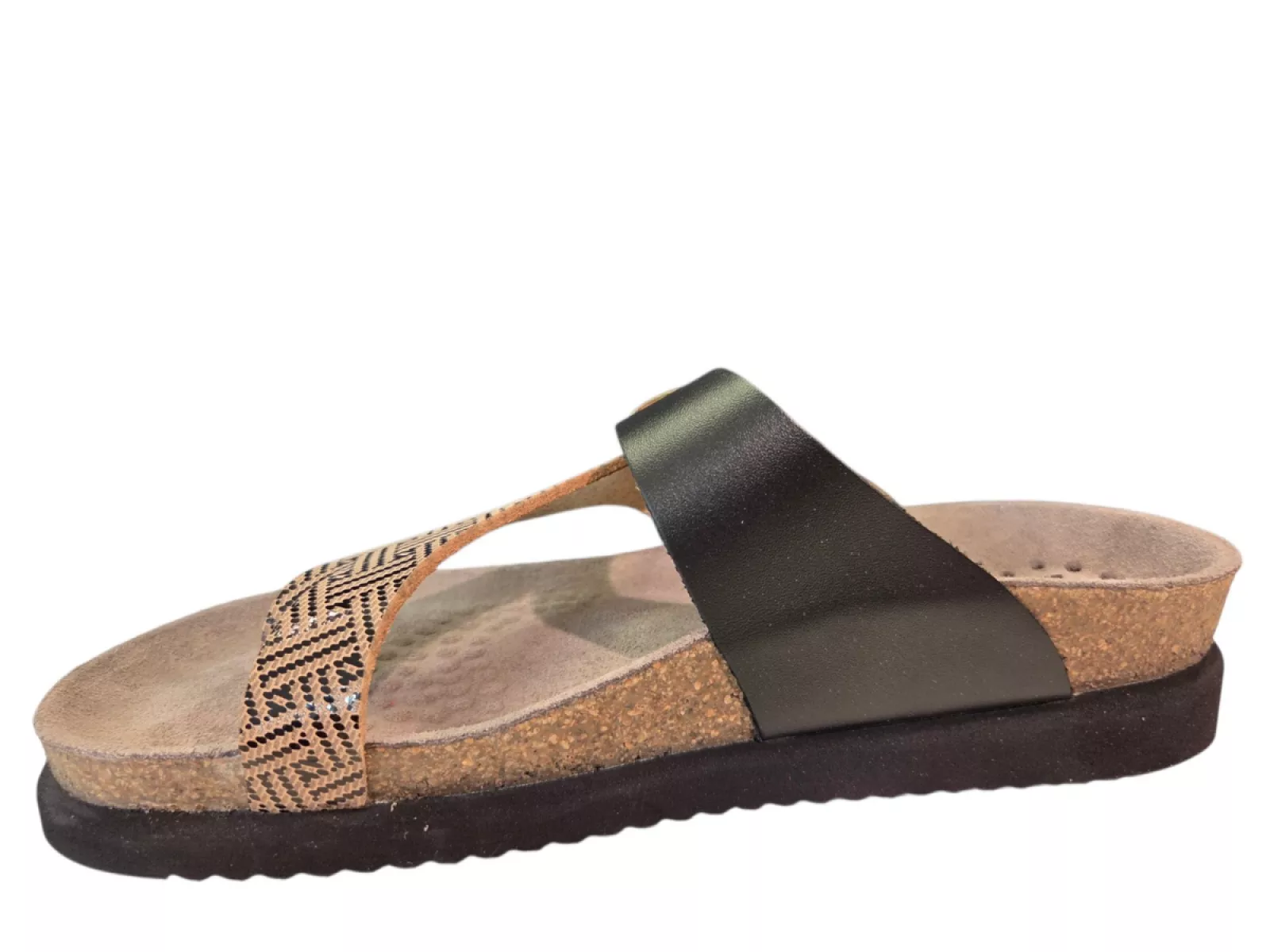 Mephisto Mephisto Helen Mix Helios Black Teenslippers Zwart Goud Leer Dames