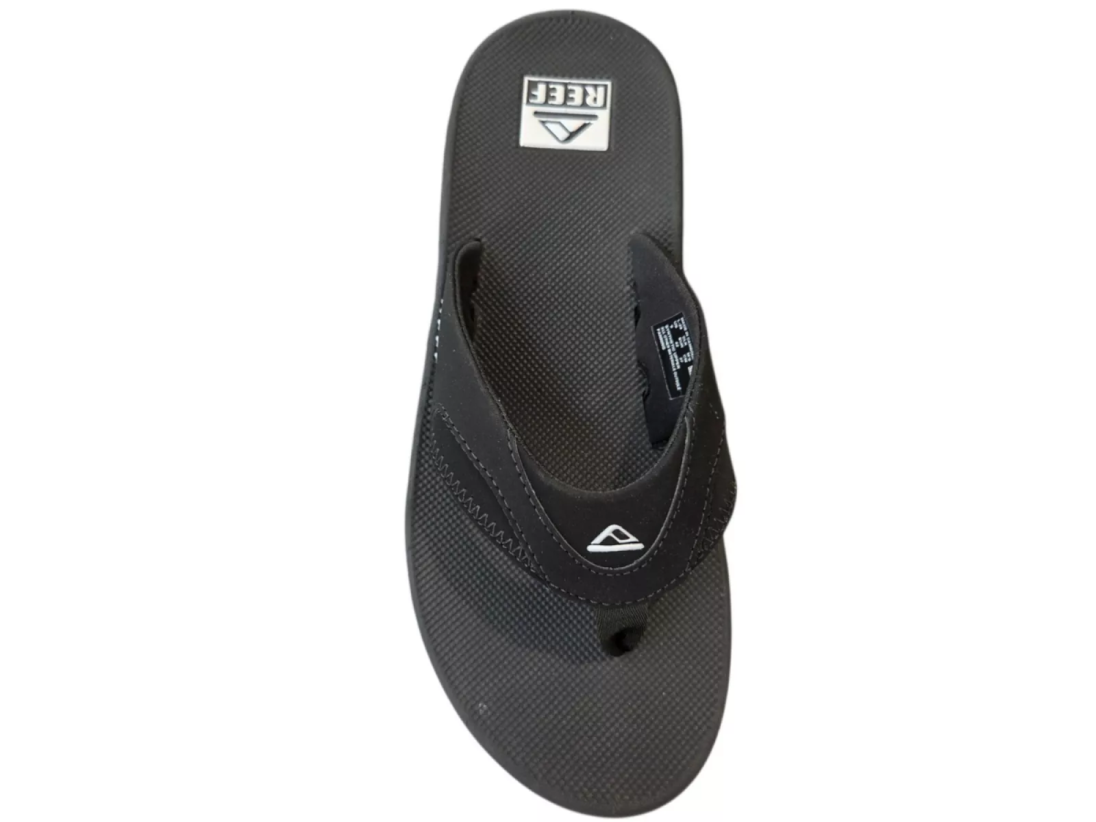 Reef Reef Fanning Black Silver Teenslippers Zwart/Zilver Synthetisch Heren