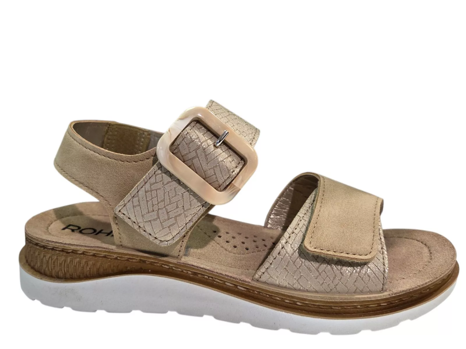 Rohde Rohde 1311 14 Sandalen Beige Leer Dames