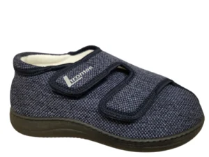 Liromed Liromed Kampen Marine 476-1005 Medische Verbandpantoffels Blauw Bamboe-textiel Uniseks Breedtemaat L Zorgvergoeding Mogelijk