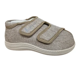 Liromed Liromed Kampen Zand 476-1004 Medische Verbandpantoffels Beige Bamboe-textiel Uniseks Breedtemaat L Zorgvergoeding Mogelijk