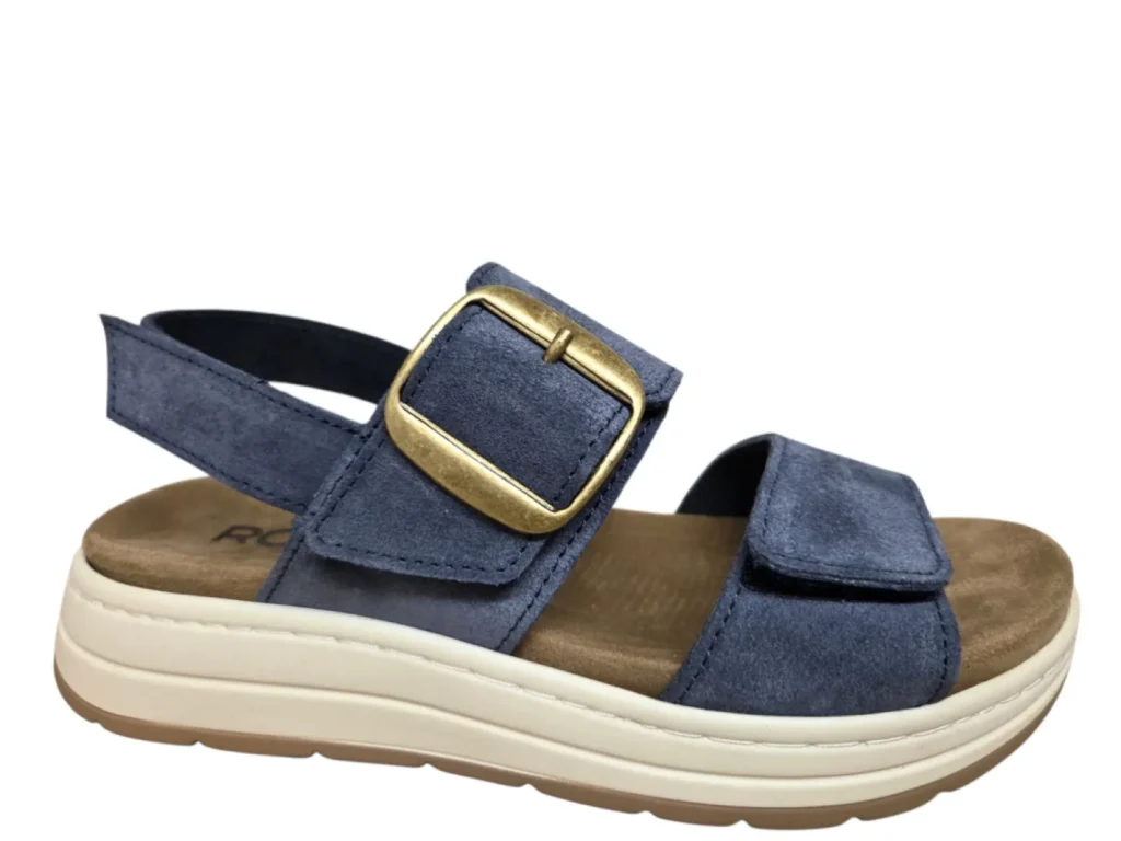 Rohde Rohde 5696 56 Sandalen Blauw Suede Dames