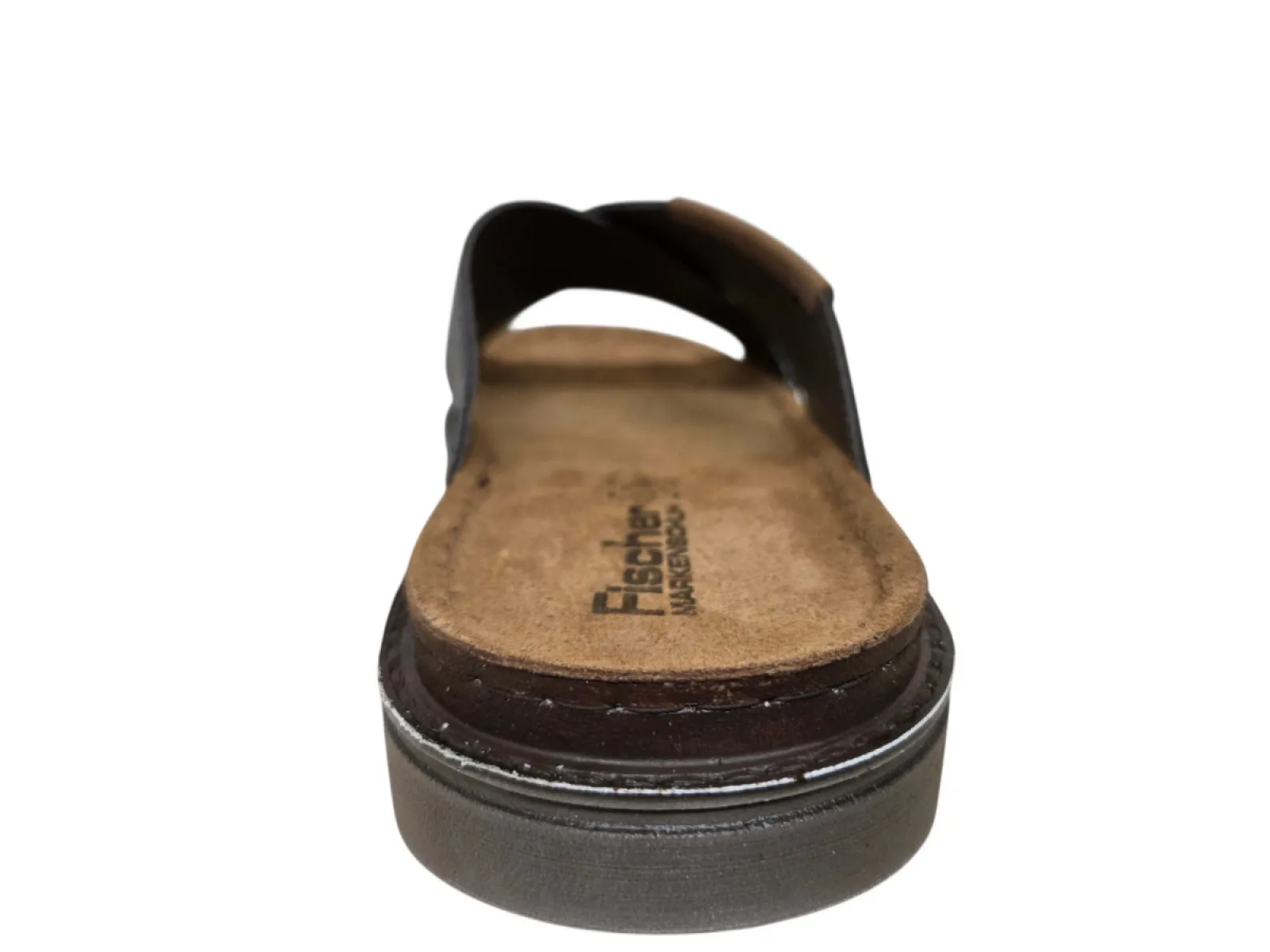 Fischer Fischer 566660 205 Slippers Grijs/Blauw Leer Heren