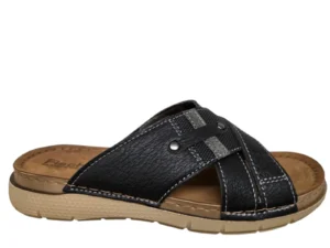 Fischer Fischer 566815 665 Slippers Zwart Leer Heren