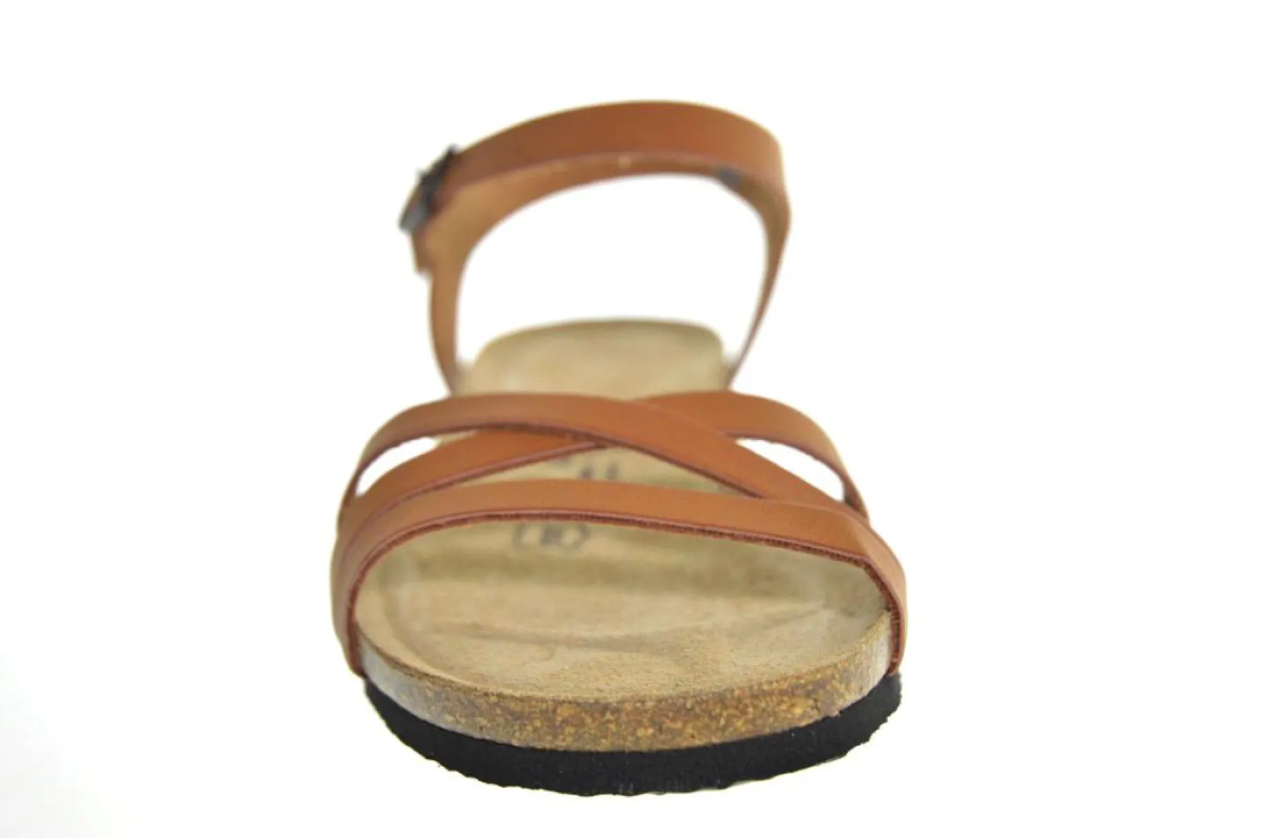 Longo Longo Cognac Leren Dames Sandalen