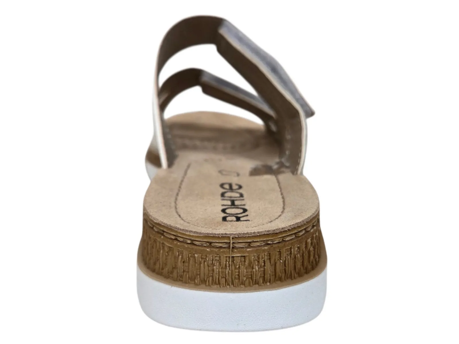 Rohde Rohde 1302 01 Slippers Wit mett Motief Leer Dames