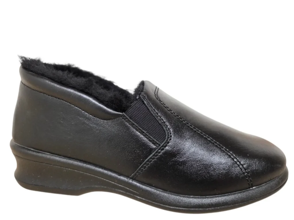 Rohde Rohde 2518 90 Pantoffels Gesloten Hiel Zwart Leer Dames
