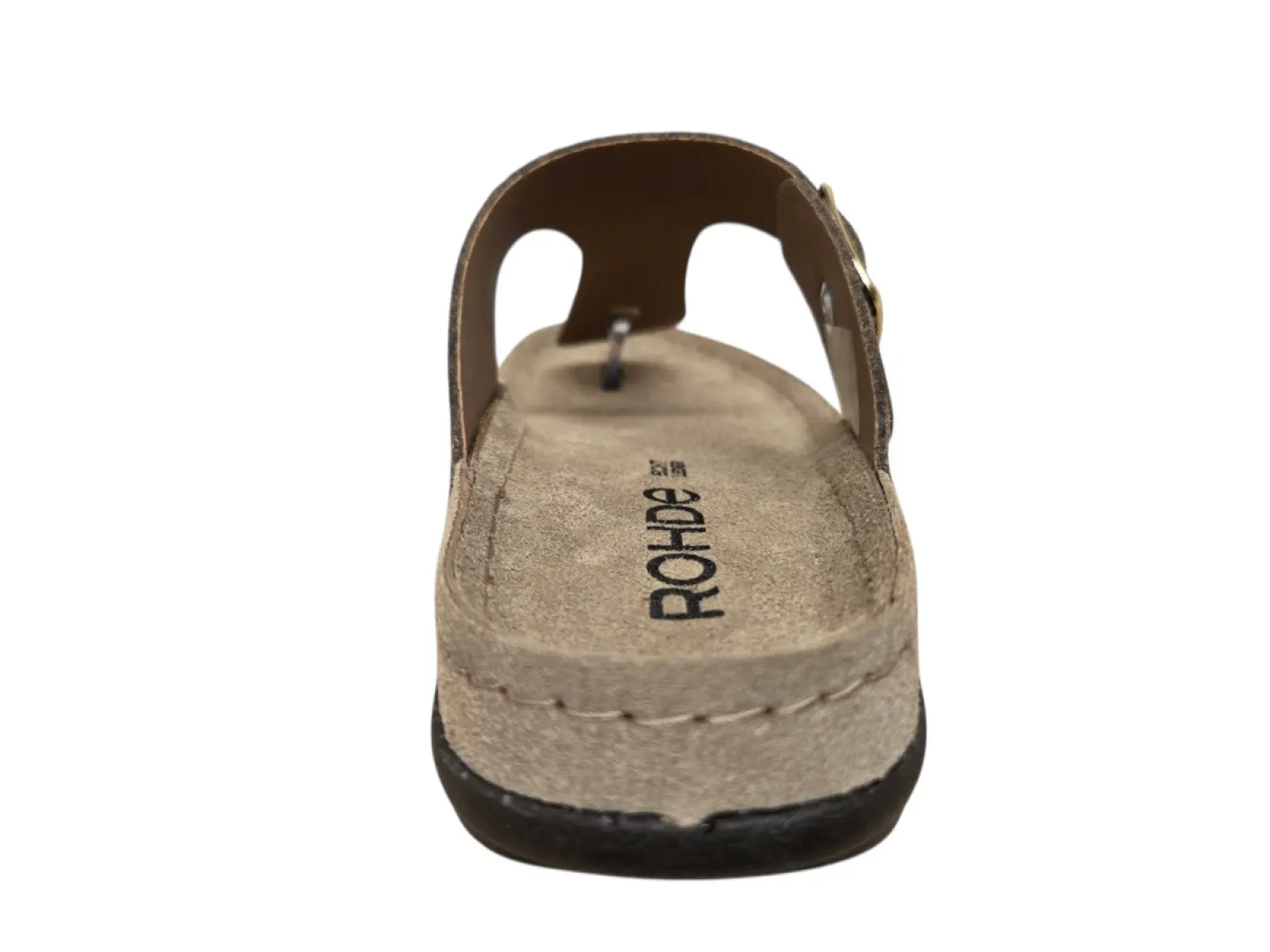Rohde Rohde 5891 18 Teenslippers Bruin Panterprint Suede Dames