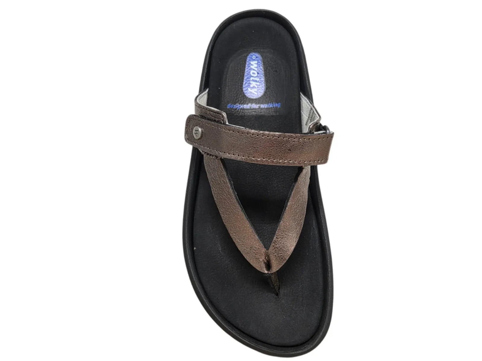 Wolky Wolky 0082123 203 Teenslippers Brons Leer Dames