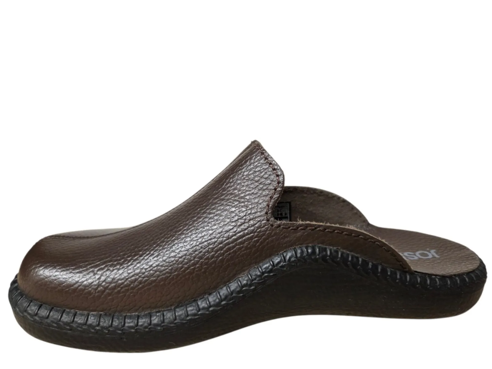 Josef Seibel Josef Seibel Monaco 202 Mocca Open Pantoffels Bruin Leer Heren