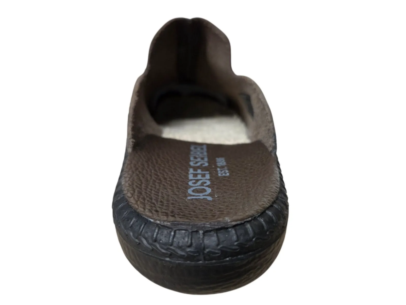 Josef Seibel Josef Seibel Monaco 202 Mocca Open Pantoffels Bruin Leer Heren