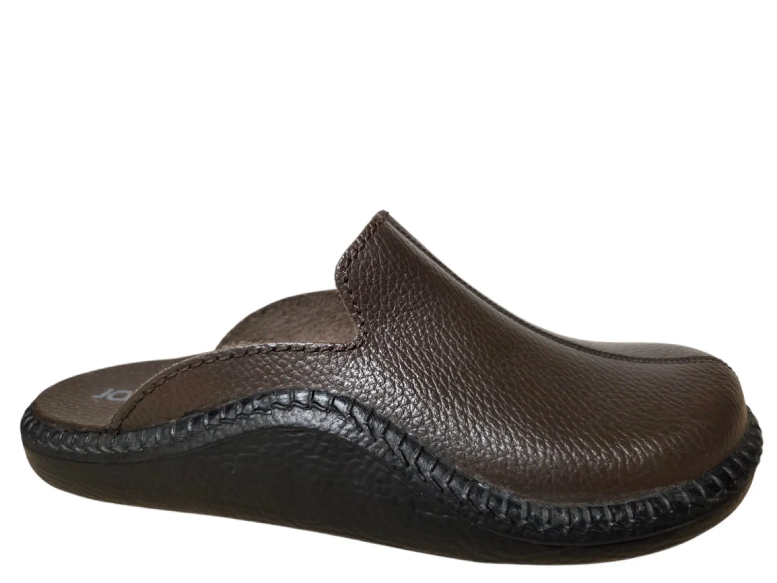 Josef Seibel Josef Seibel Monaco 202 Mocca Open Pantoffels Bruin Leer Heren