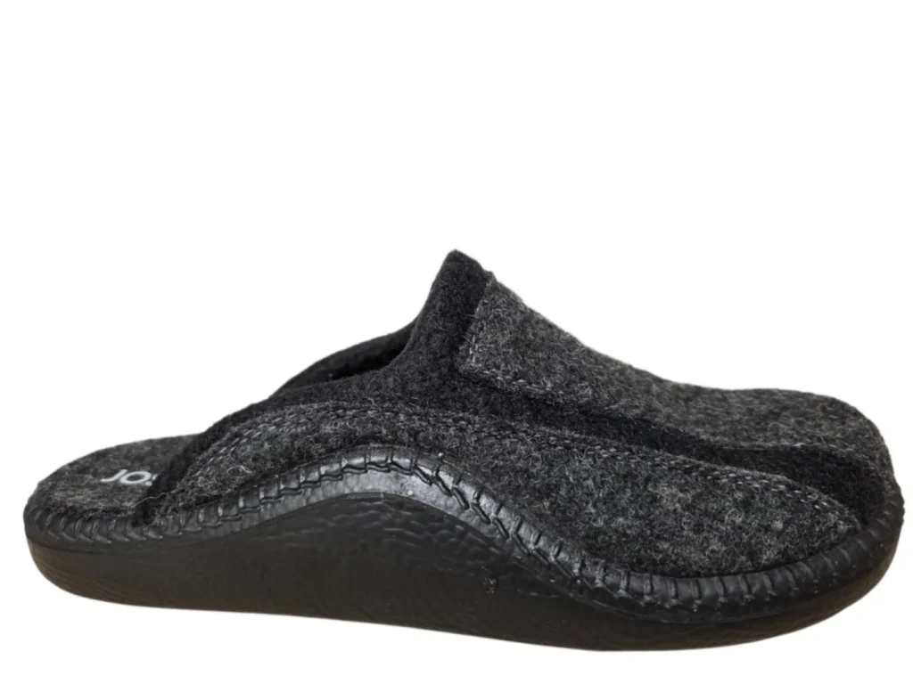 Josef Seibel Josef Seibel Monaco H12 Titan Combi Open Pantoffels Grijs/Zwart Vilt Heren
