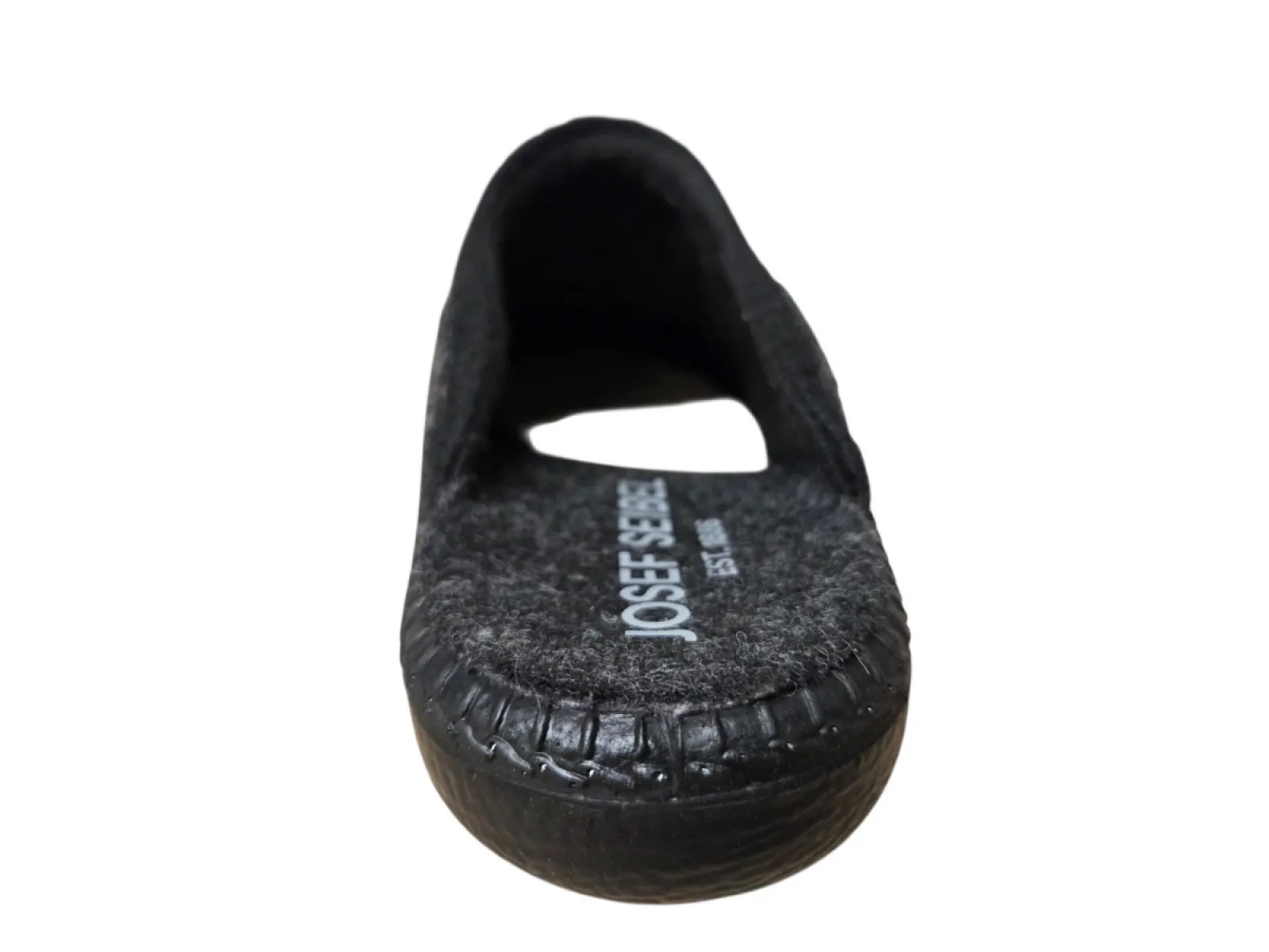 Josef Seibel Josef Seibel Monaco H12 Titan Combi Open Pantoffels Grijs/Zwart Vilt Heren