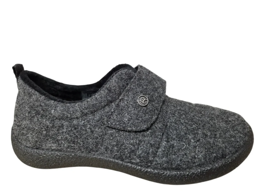 Rohde Rohde 2007 82 Pantoffel Sloffen Grijs Vilt Dames