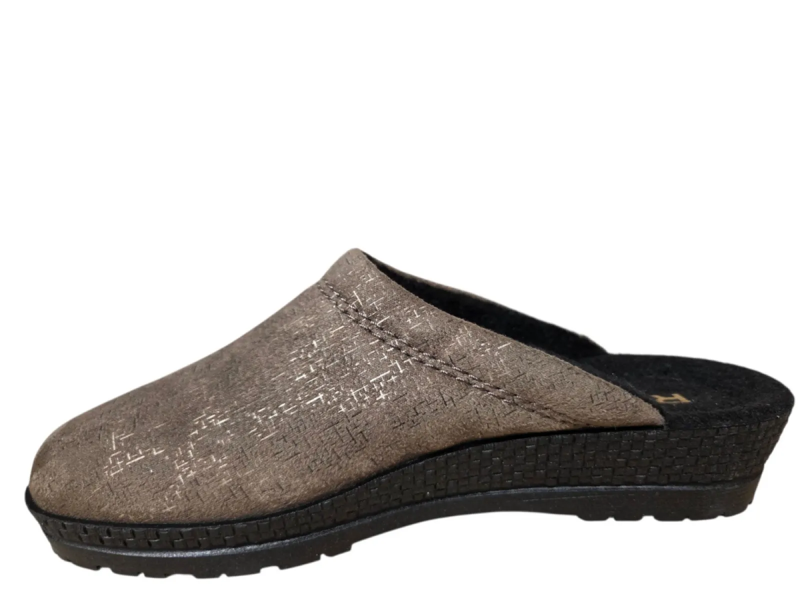 Rohde Rohde 2293 17 Open Pantoffels Sloffen Beige Textiel Dames