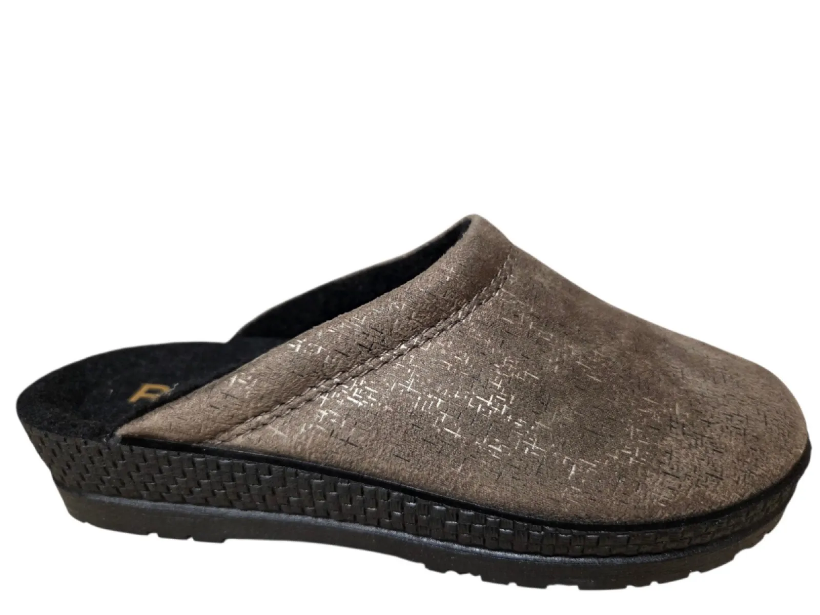Rohde Rohde 2293 17 Open Pantoffels Sloffen Beige Textiel Dames