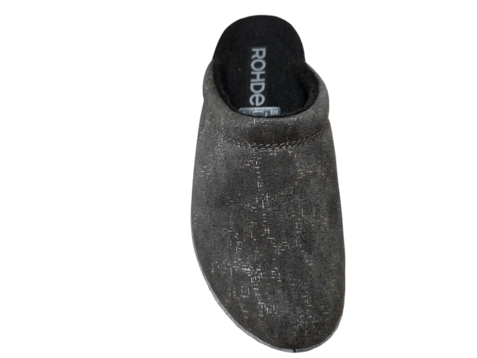 Rohde Rohde 2293 83 Open Pantoffels Sloffen Grijs Textiel Dames