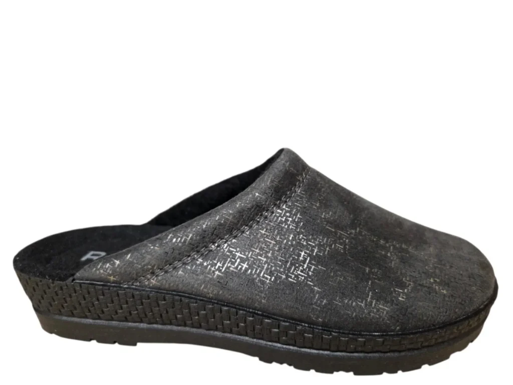 Rohde Rohde 2293 83 Open Pantoffels Sloffen Grijs Textiel Dames