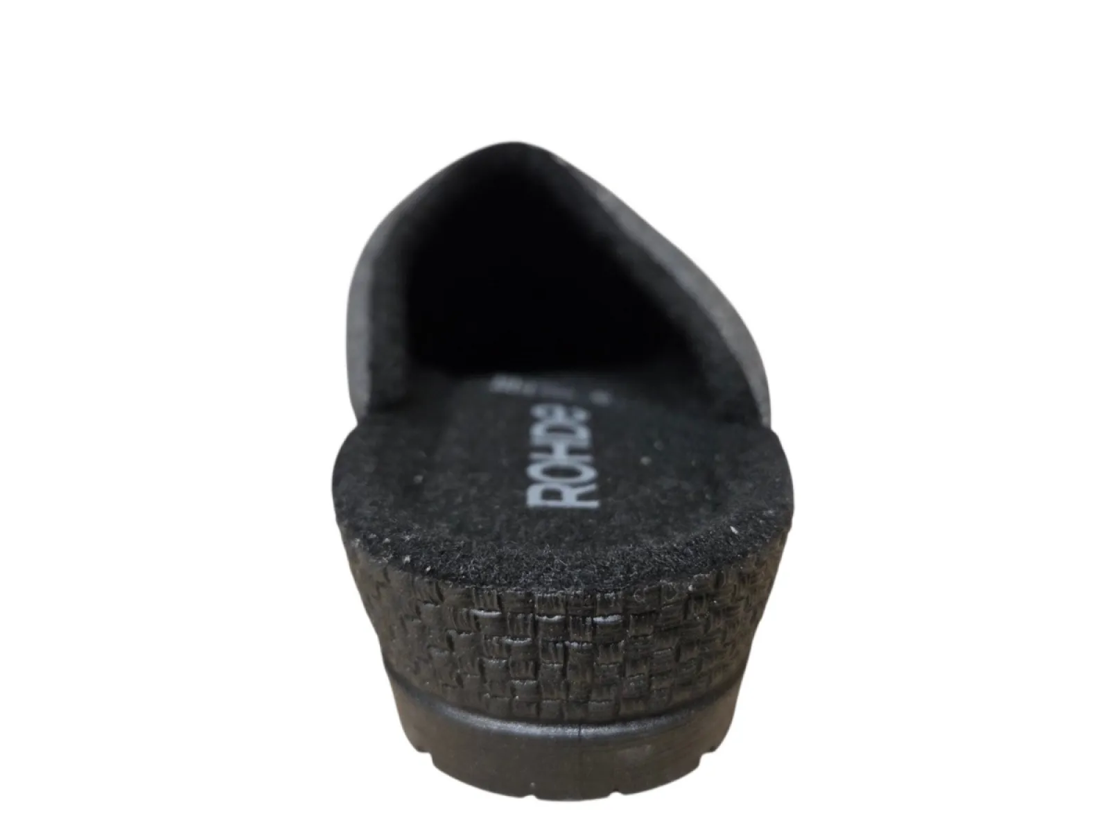 Rohde Rohde 2293 83 Open Pantoffels Sloffen Grijs Textiel Dames