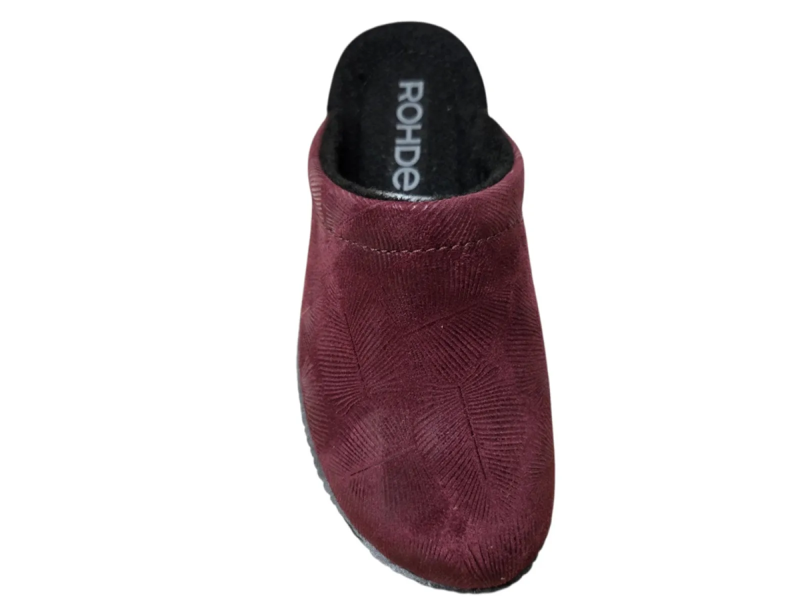Rohde Rohde 2450 48 Open Pantoffel Sloffen Rood Textiel Dames