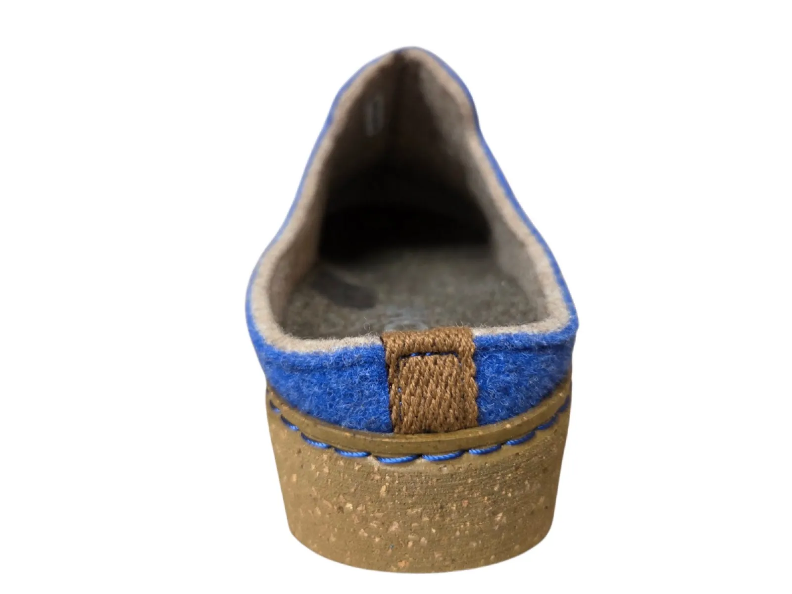 Rohde Rohde 6122 50 Open Pantoffels Sloffen Koningsblauw Vilt Dames