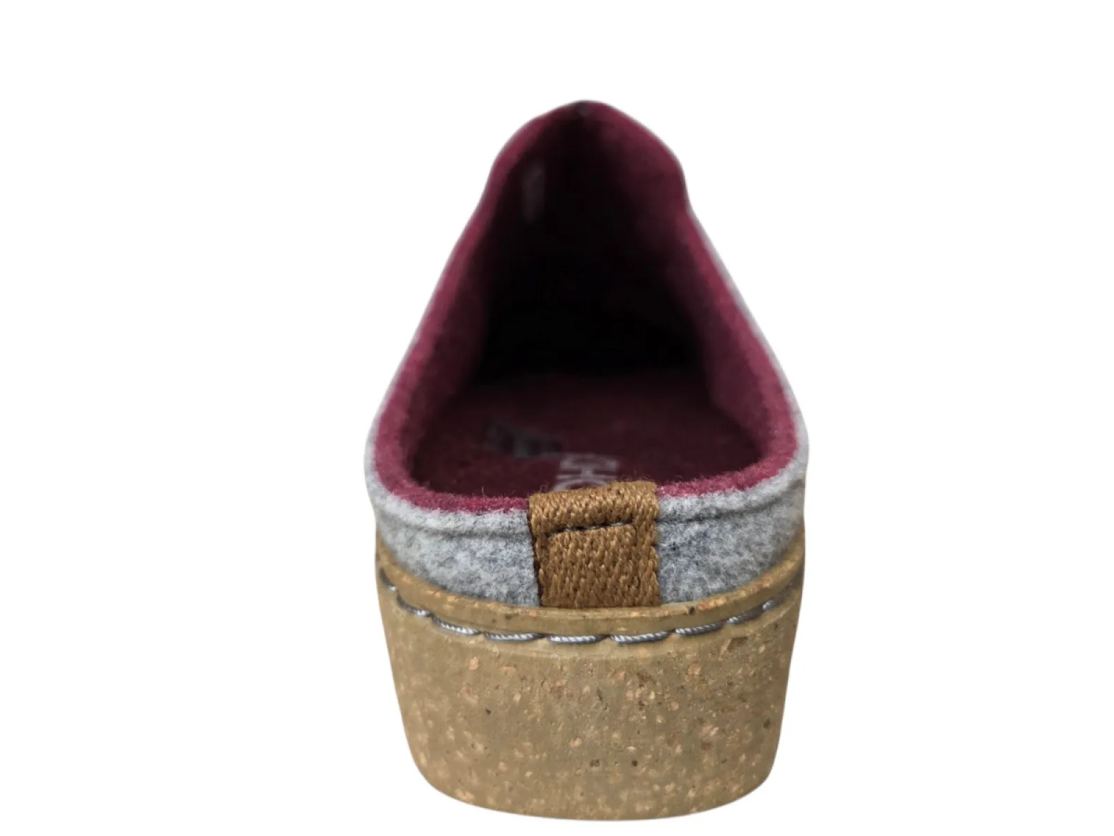 Rohde Rohde 6122 80 Open Pantoffels Sloffen Grijs Vilt Dames