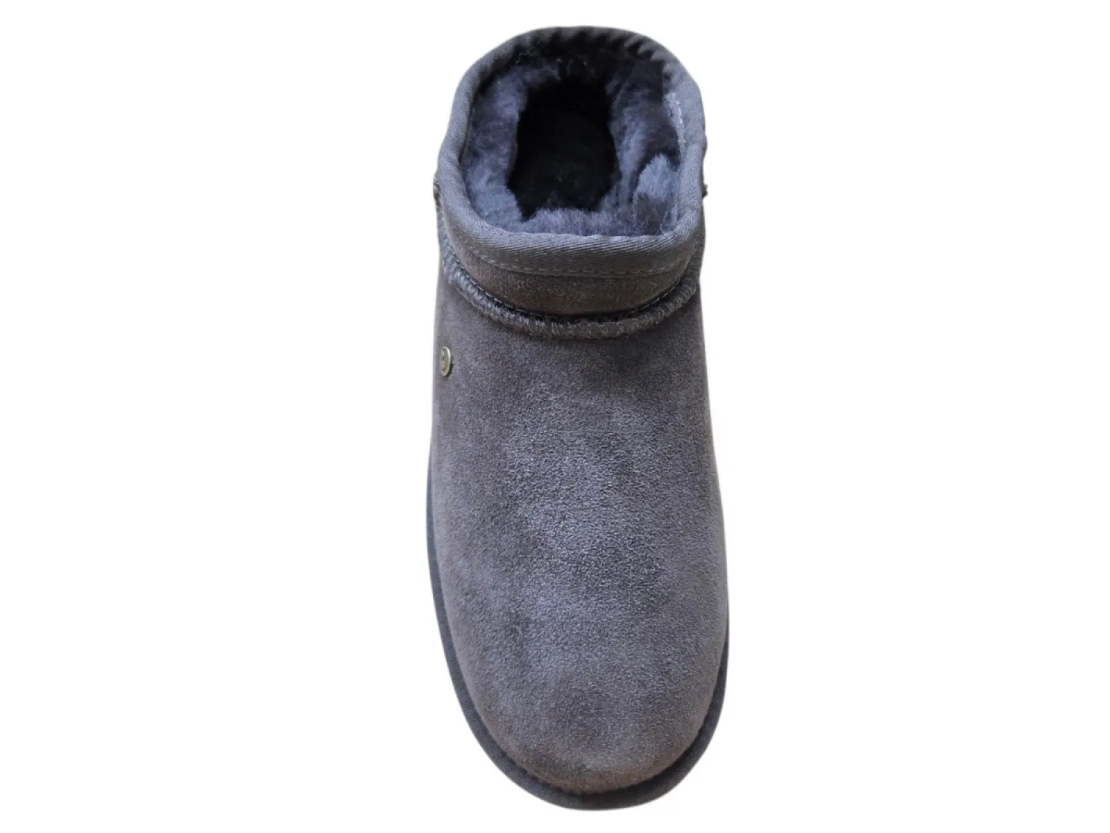 Warmbat Warmbat Conner Men Suede Choco Pantoffels Half Open Sloffen Bruin Suede Heren