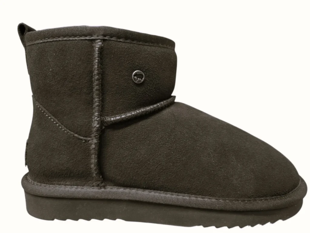 Warmbat Warmbat Wallaby Women Suede Boot Choco Pantoffels/Boots Bruin Suede Dames