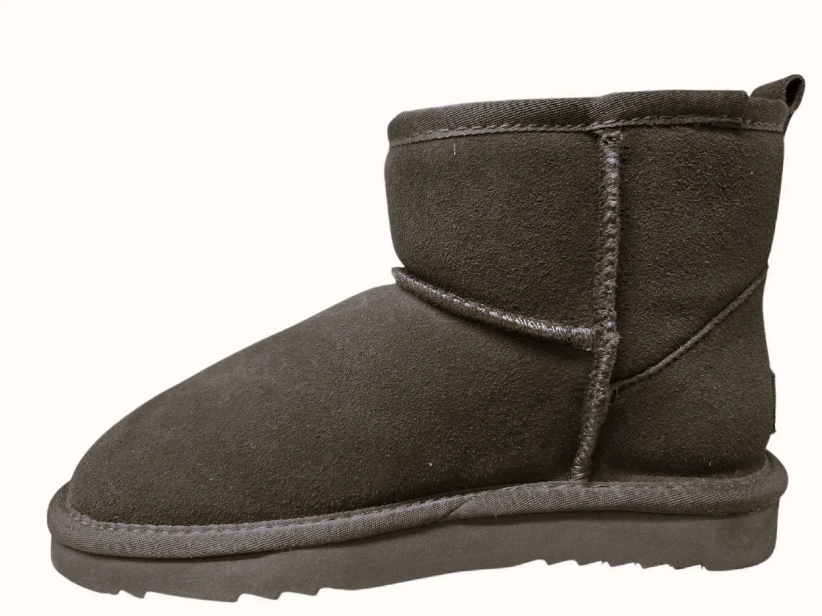 Warmbat Warmbat Wallaby Women Suede Boot Choco Pantoffels/Boots Bruin Suede Dames