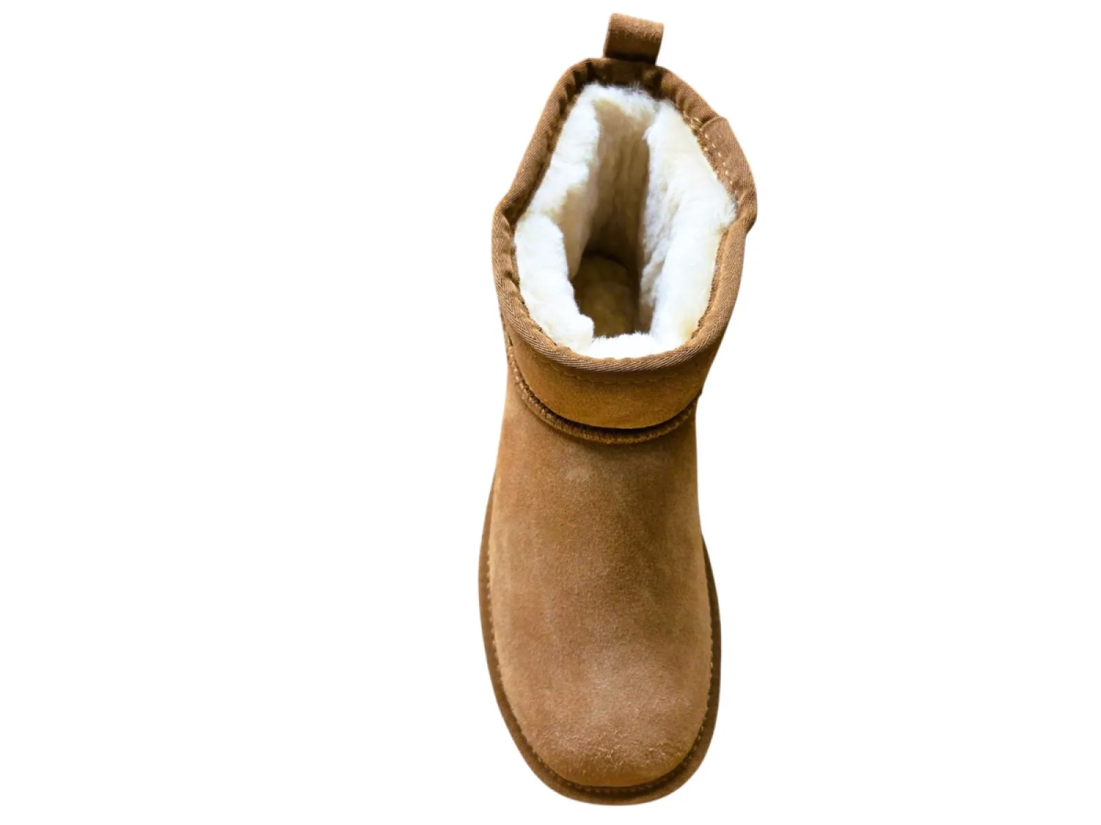 Warmbat Warmbat Wallaby Women Suede Boot Cognac Pantoffels/Boots Cognac Suede Dames